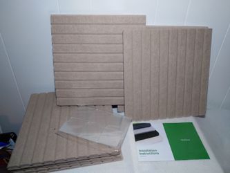 Large Cork Board For Office 8 Pack Wall Tiles 12"x12" Felt - New