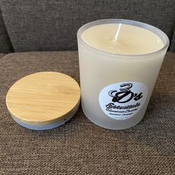 3D’s Essentials Organic Beeswax Candle “Strawberry Champagne Scent” 10 oz.