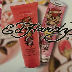 Ed Hardy Body Lotion + Women’s Perfume
