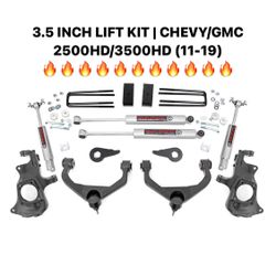 ROUGH COUNTRY 3.5 INCH LIFT KIT | CHEVY/GMC 2500HD/3500HD (11-19) …… CENTRAL TIRES