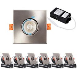 (New in Box) 
TORCHSTAR 3 Inch Gimbal LED Recessed Light, 10%-100% Dimmable, 7W=50W Recessed Gimbal Downlight, CRI 90+, 2700K Soft White, ETL & Energy