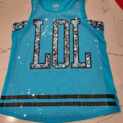 New Without Tags JUSTICE LOL SPARKLE TOP SIZE 16 Kids SEE Description