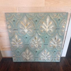 Blue & Gold Filigree Wall Art