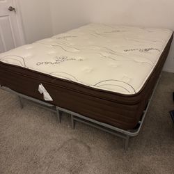 Full Size Memory Foam Mattress By Organic Cotton And Stand