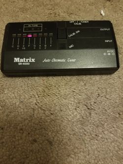 Auto Chromatic tuner Matrix sr-4200