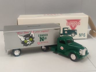 1948 tractor trailer bank Conoco