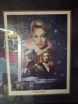 Star trek framed autographed pictures