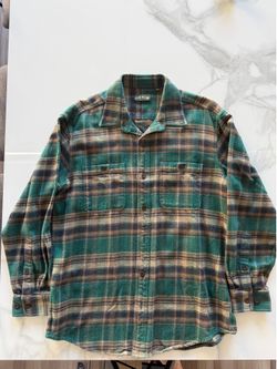 Orvis Perfect Flannel Green/Brown Size Large