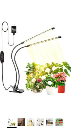 Plant Grow Light for Indoor Plants, Full Spectrum Indoor Grow Light, 3 Modes & 10-Level Dimmable