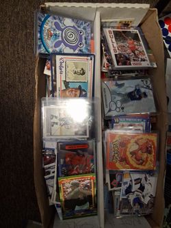 Giant box of miscellaneous sports and other cards