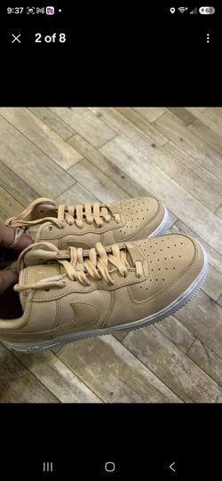 Nike Air Force 1 Low Supreme Flax Wheat,  Sz 9.5