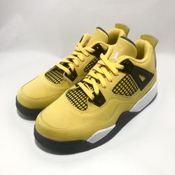 Air Jordan 4 Retro Lightning Tour Yellow PS Size 3Y 2.5Y BQ7669-700 