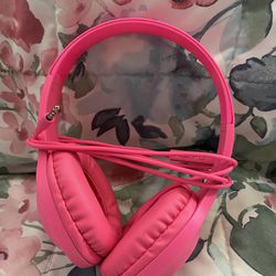 Hot pink Headphones 