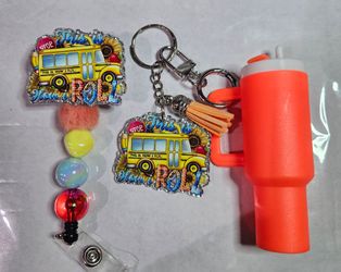 Bus badge reel set