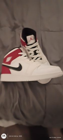 Nike Air Jordan 1 Mid White Chicago YS 6.5