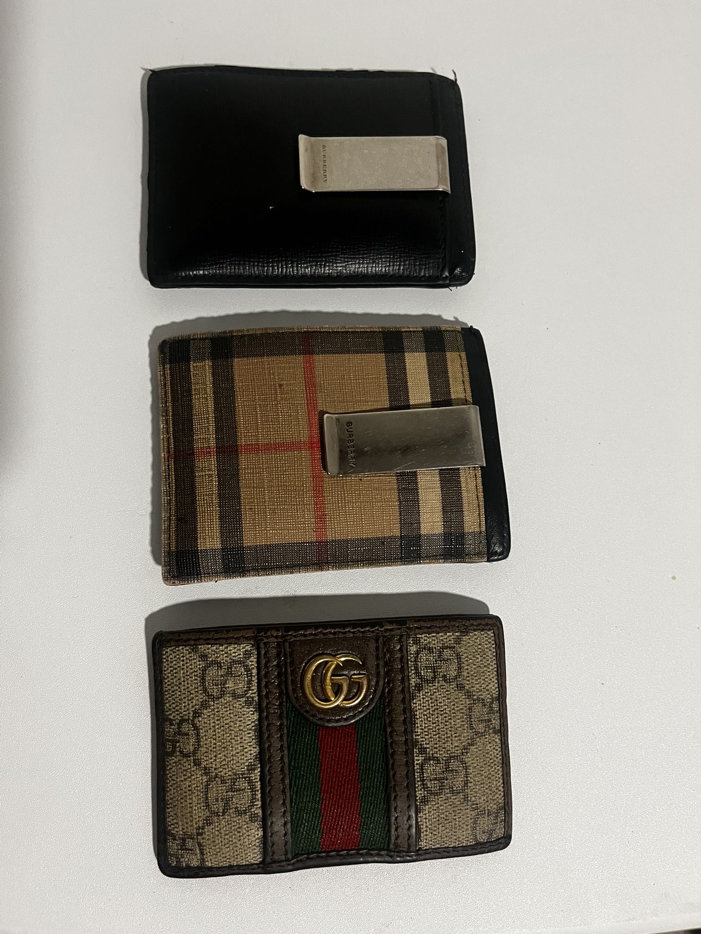 Gucci & Burberry Wallets