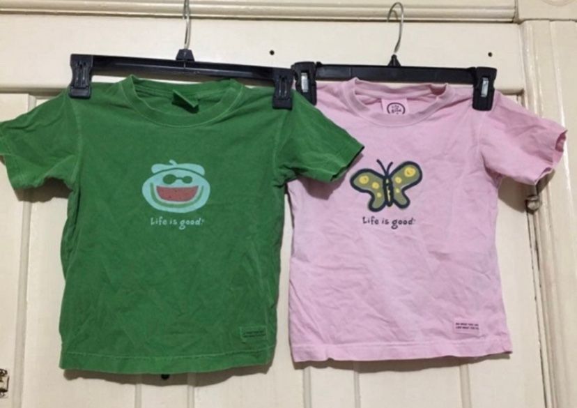 Life is Good %100 cotton kids T-shirts xxs (2t-4t