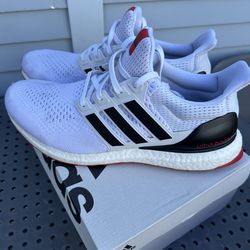 Adidas UltraBoost 1.0 White /Black/Red men’s sz 11