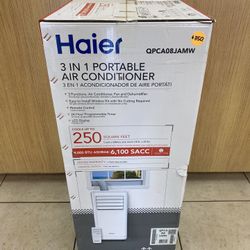 HAIER 3-IN-1 PORTABLE AIR CONDITIONER (250 SQ. FT.) QPCA08JAMW