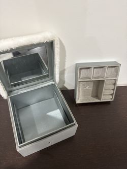Swarovski Jewelry Box w/ Mirror & Removable Tray