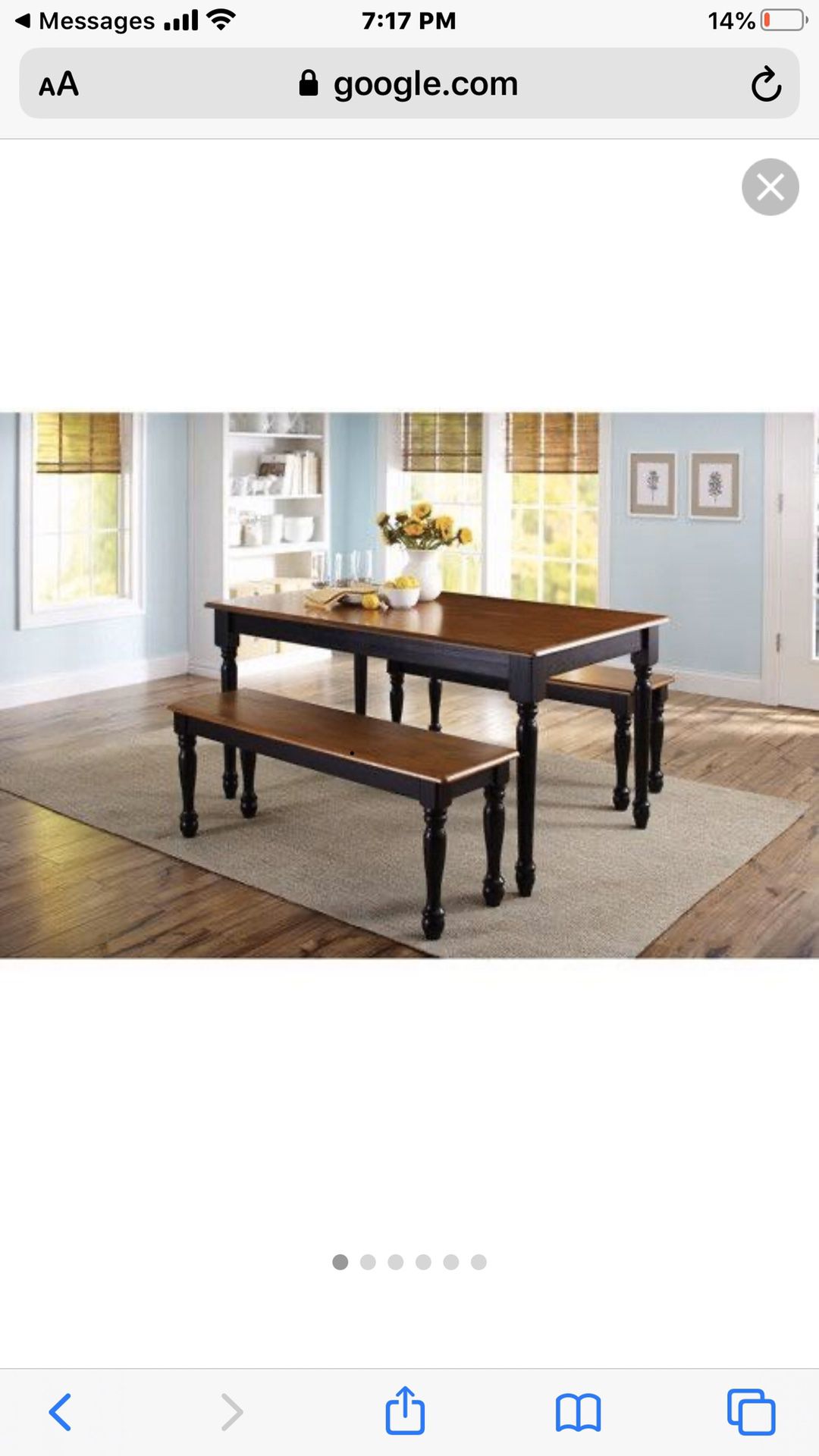 Dining table whit 2 benches