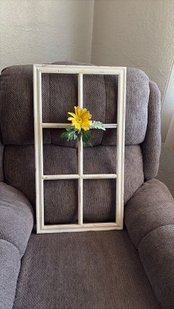Eastside, 26” X 14” Wooden window decor
