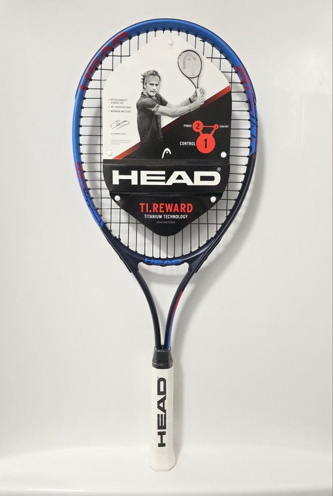 HEAD Ti.Reward Titanium Technology Tennis Racquet - 4 3/8 Grip Great For Beginners
