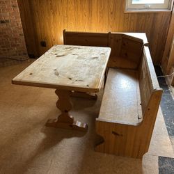 Breakfast Nook With Storage Solid Wood 
