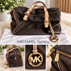 Michael Kors MK Signature Satchel Handbag