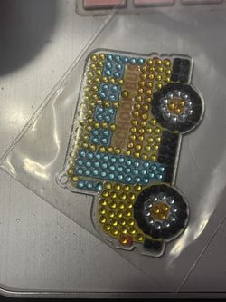 School Bus Keychain