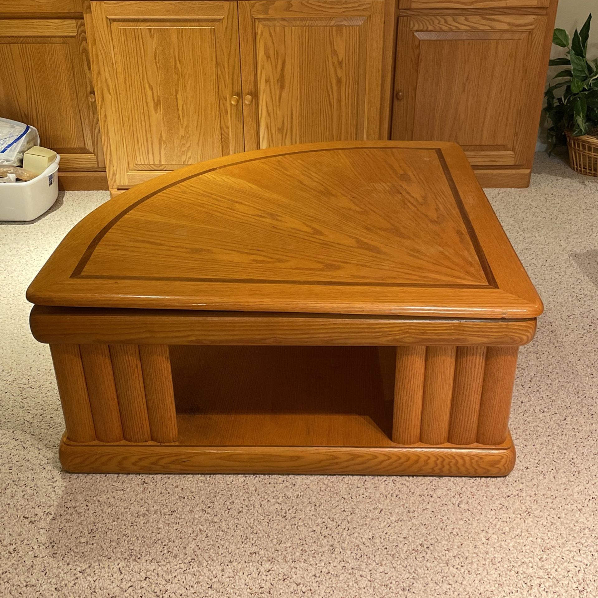 Oak Coffee Table With Lift Top