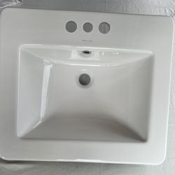 Nice Allen & Roth Bathroom Sink 21” x 19” It Weighs 25lbs