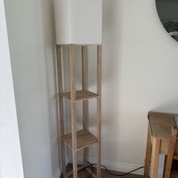 Shelf floor lamp light