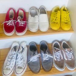 Vans, converse women’s size 6 men size 4.5
