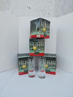 Winterberry 16 oz drinking glasses