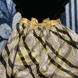 Black and Gold Toddler Dress