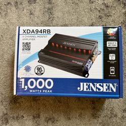 Jensen XDA94RB 1000 Watts Class D 4 Channel Bridgeable Amplifier x 4 RMS - NEW™
