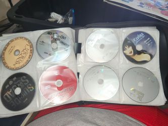 Holder filled with CD and DVD