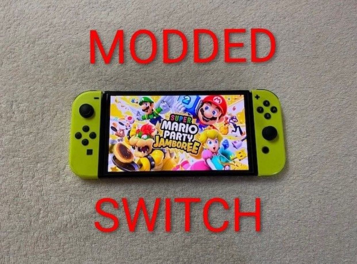 Nintendo Switch OLED Mod With 120 Switch Games and 512GB