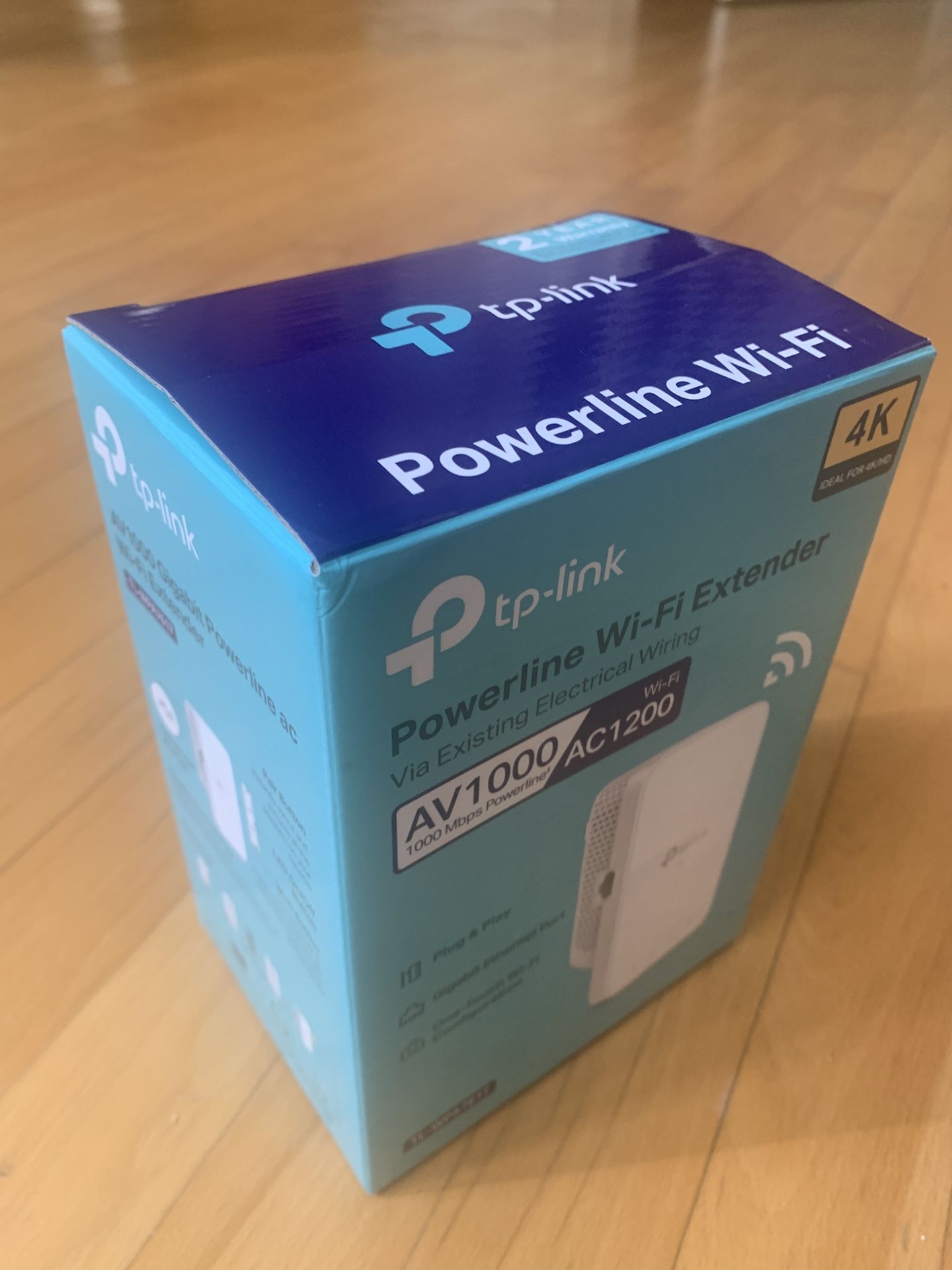 TP-link Powerline Wi-Fi Extender TL-WPA7617 Kit AV1000 Gigabit Ethernet Adapter Like New Open Box