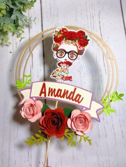 Frida Kahlo Cake Topper