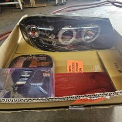 LED headlights.