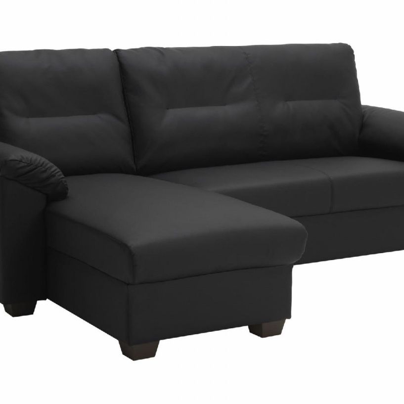 Gevoelig voor voorkomen Wind IKEA Knislinge Black Faux Leather Sectional Sofa for Sale in New York, NY -  OfferUp