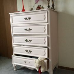 Antique Vintage Wood Bedroom dresser Chest with drawers handmade furniture