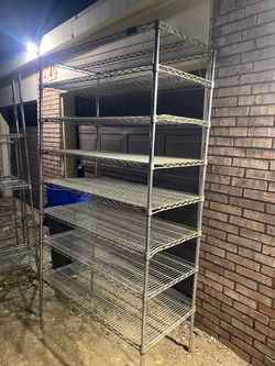 Metal rack shelving