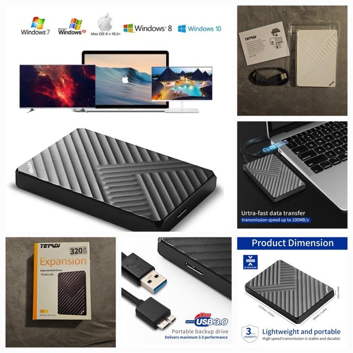 EXTERNAL HARD DRIVE 320GB/GO