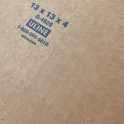 Shipping Box 13” X 13” X 4” ($0.8 Per Box)