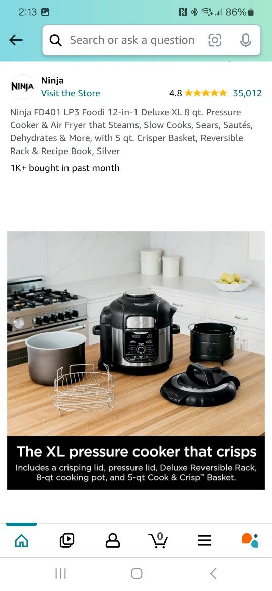 Deluxe Pressure Ninja Quart Pressure Cooker Slow Cooker Kohls