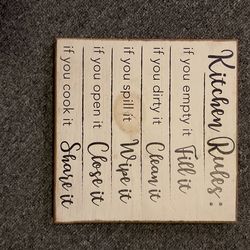 Decorative Sign For Kitchen