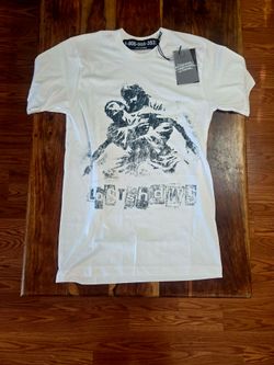 LOSTSHDWS Men's White Graphic Crew Neck T-Shirt